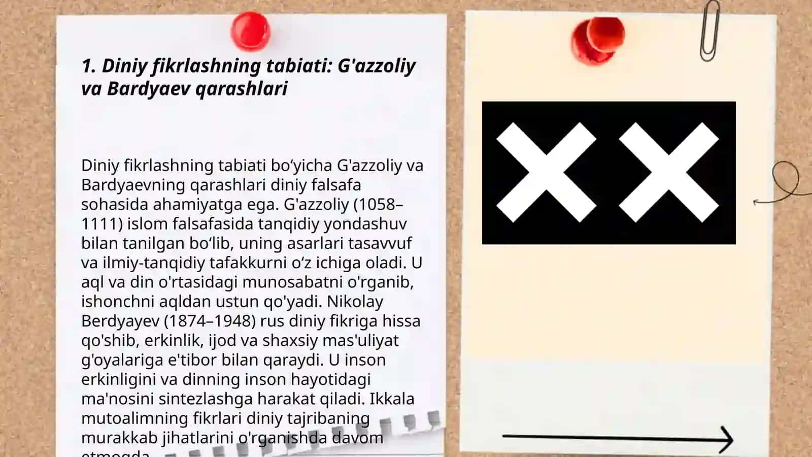 Din va hurfikrilik. Bardyaevning diniy hurfikrlilik haqidagi gʼoyalarni Gʼazzoliy gʼoyalari bilan qiyoslash 3