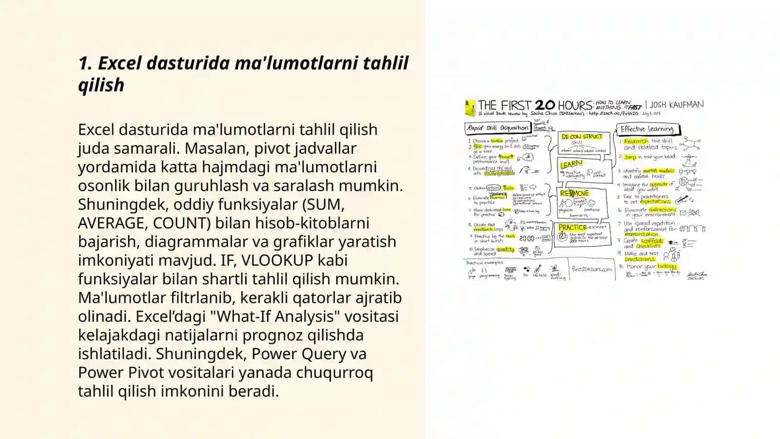 Excel dasturida iqtisodiy masalalarni yechish 3