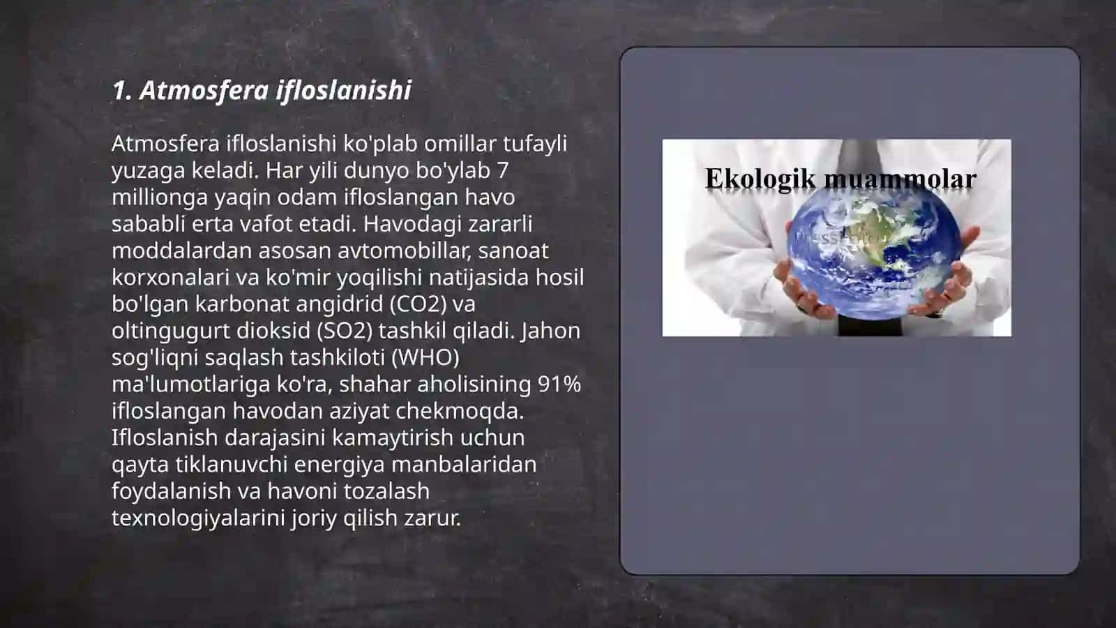 Ekologik muammolar 3