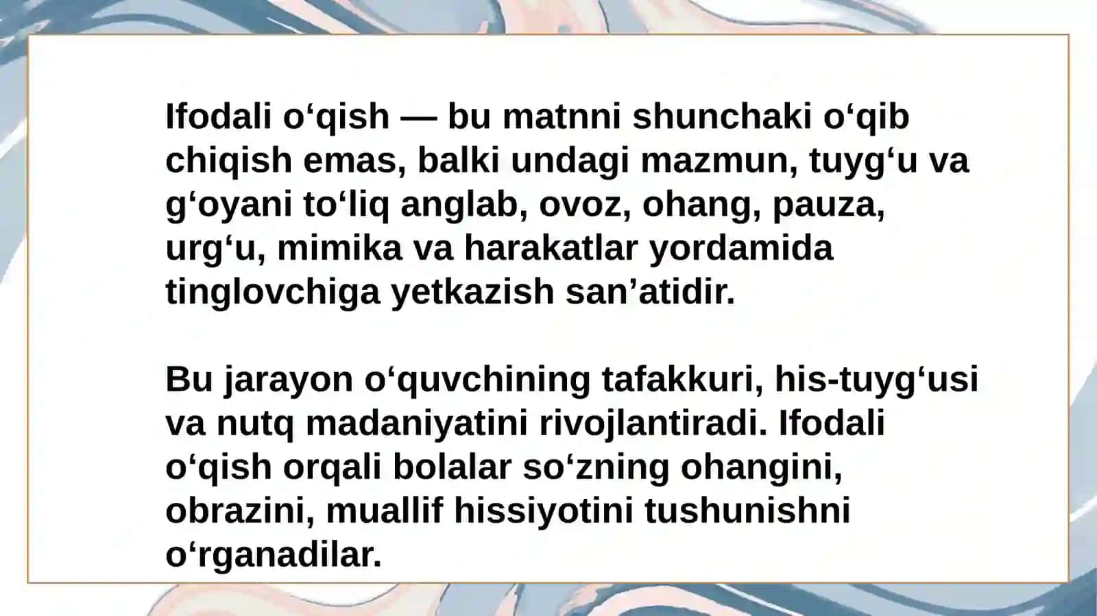 Ifodali oʻqish vositalari 3