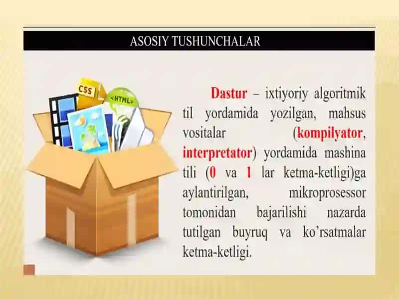 Zamonaviy dasturlash texnologiyalari 3