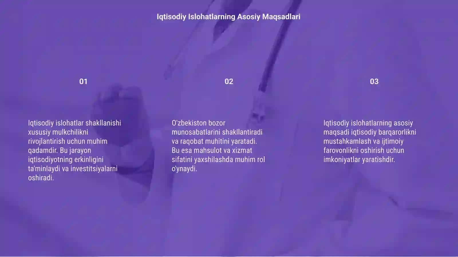 Iqtisodiy Islohatlar 3