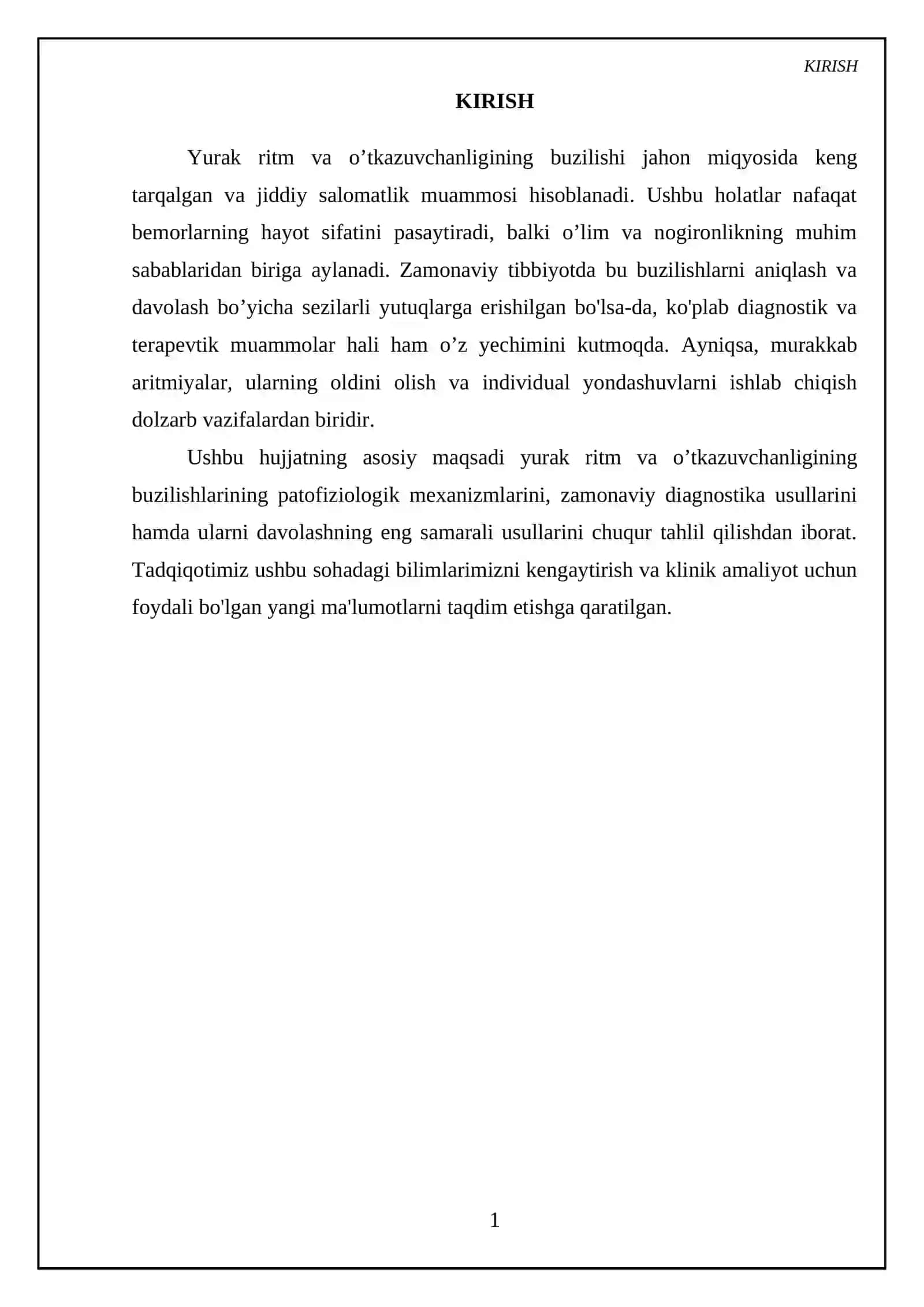Yurak ritm va o’tkazuvchanligining buzilishi 3