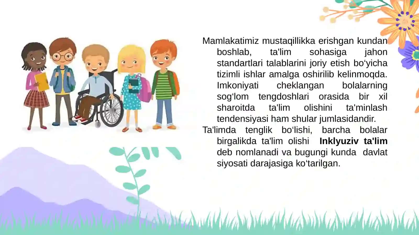 INKLYUZIV TA’LIM JALB QILISH BOSQICHLARI 3