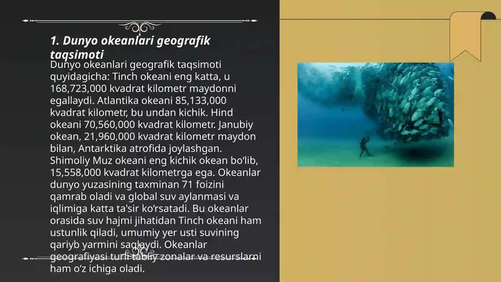Dunyo okean tabiatining asosiy xususiyatlari 3