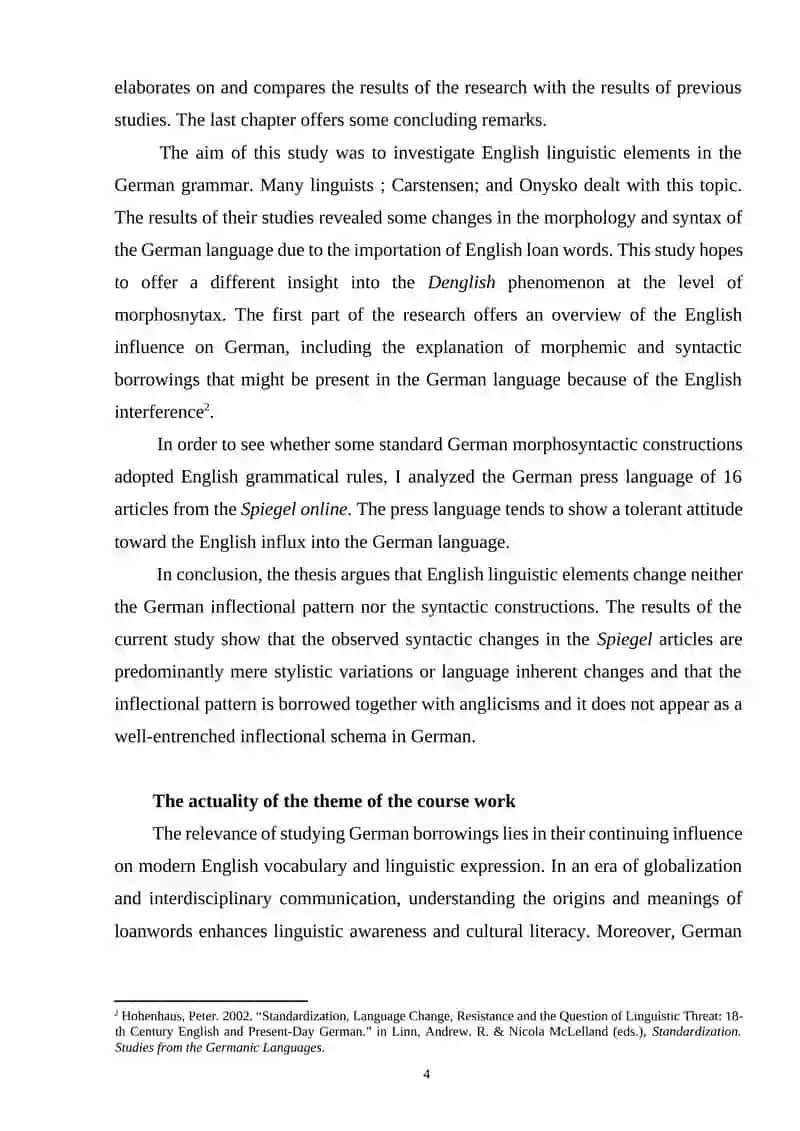 German Borrowings and Their Influence on the English Language 3