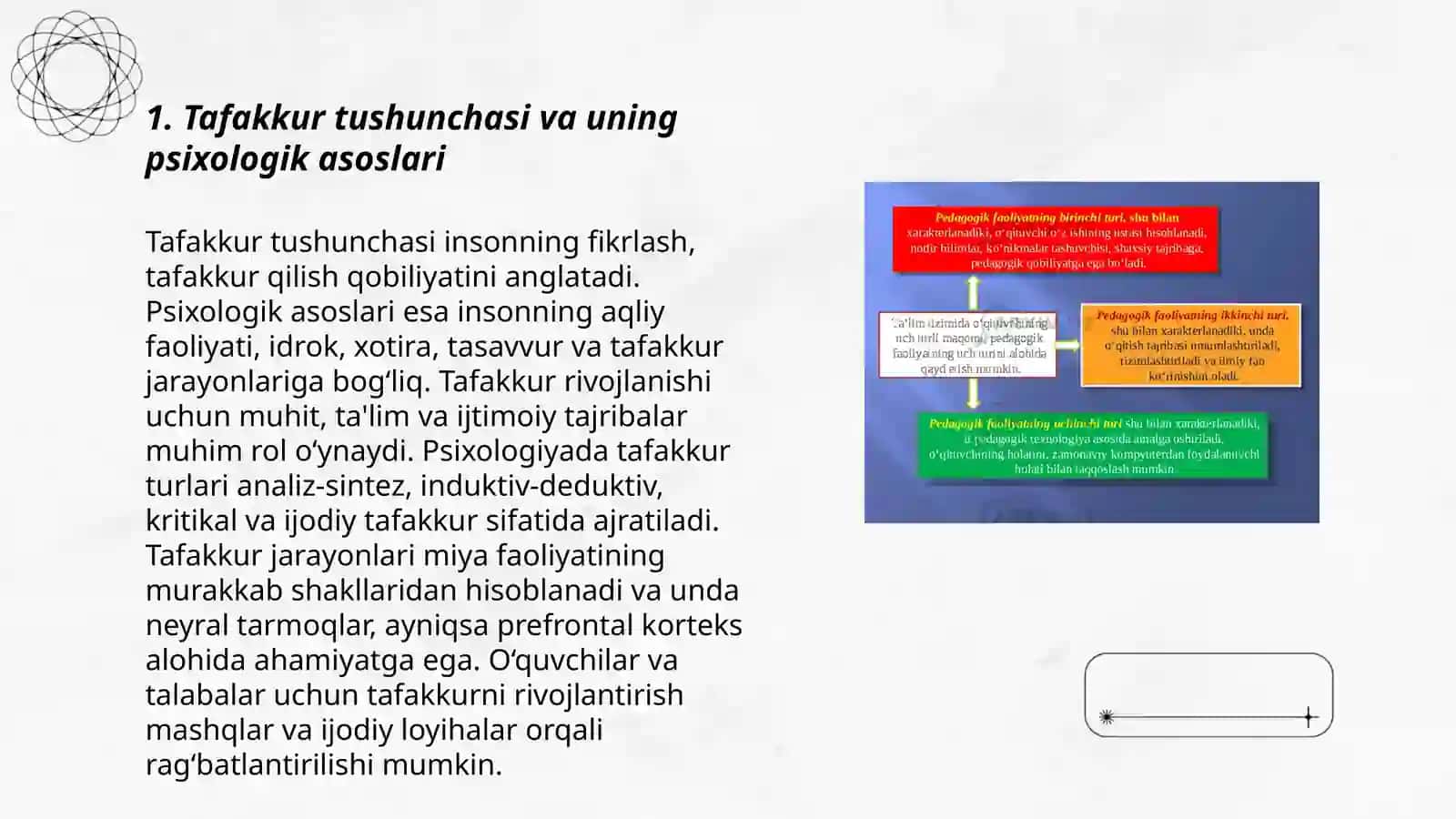 Tafakkur borasidagin psixologik nazariyalar 3