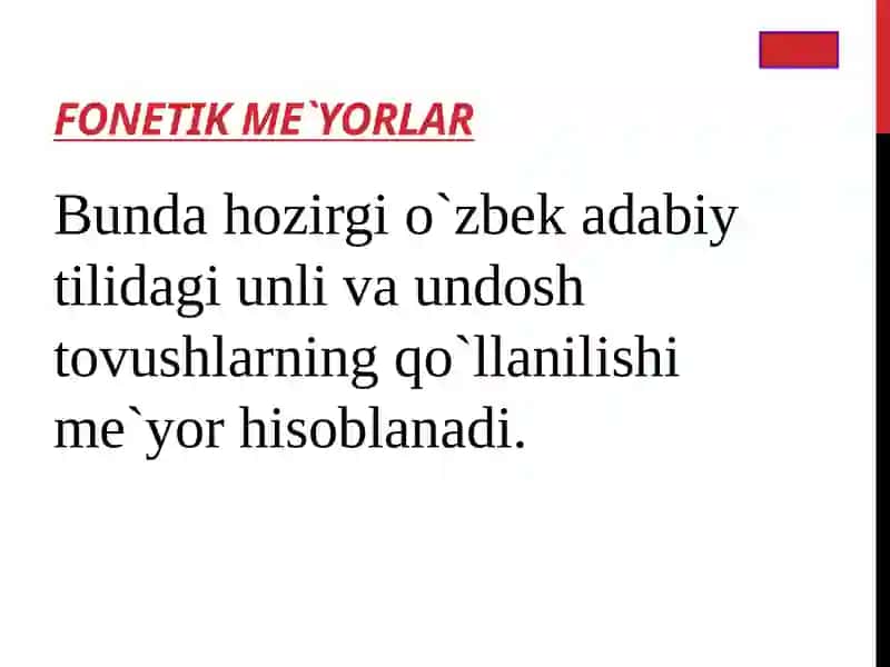 O‘zbek adabiy til me’yorlari 3