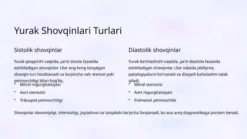 Yoqrangi Yurak Shovqinlari va Ularning Tahlili 3