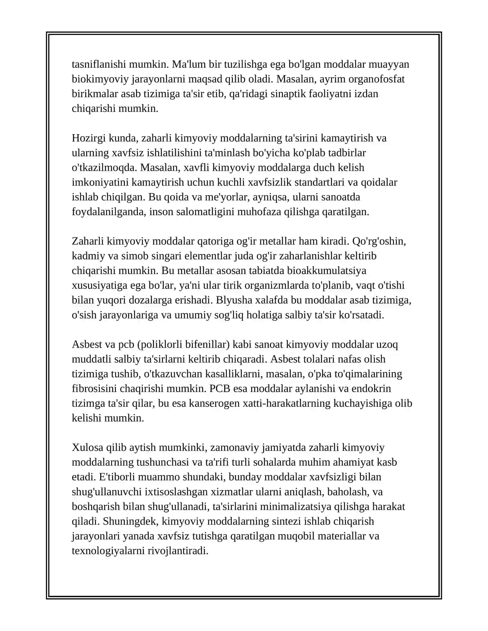 ZAHARLI XIMIKATLAR TUSHUNCHASI 3