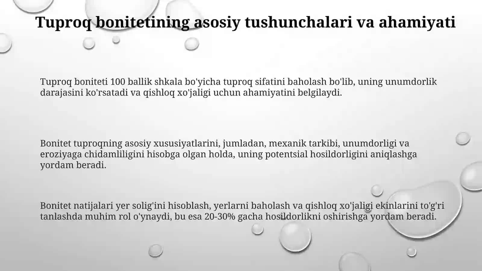 Tuproq boniteti 3