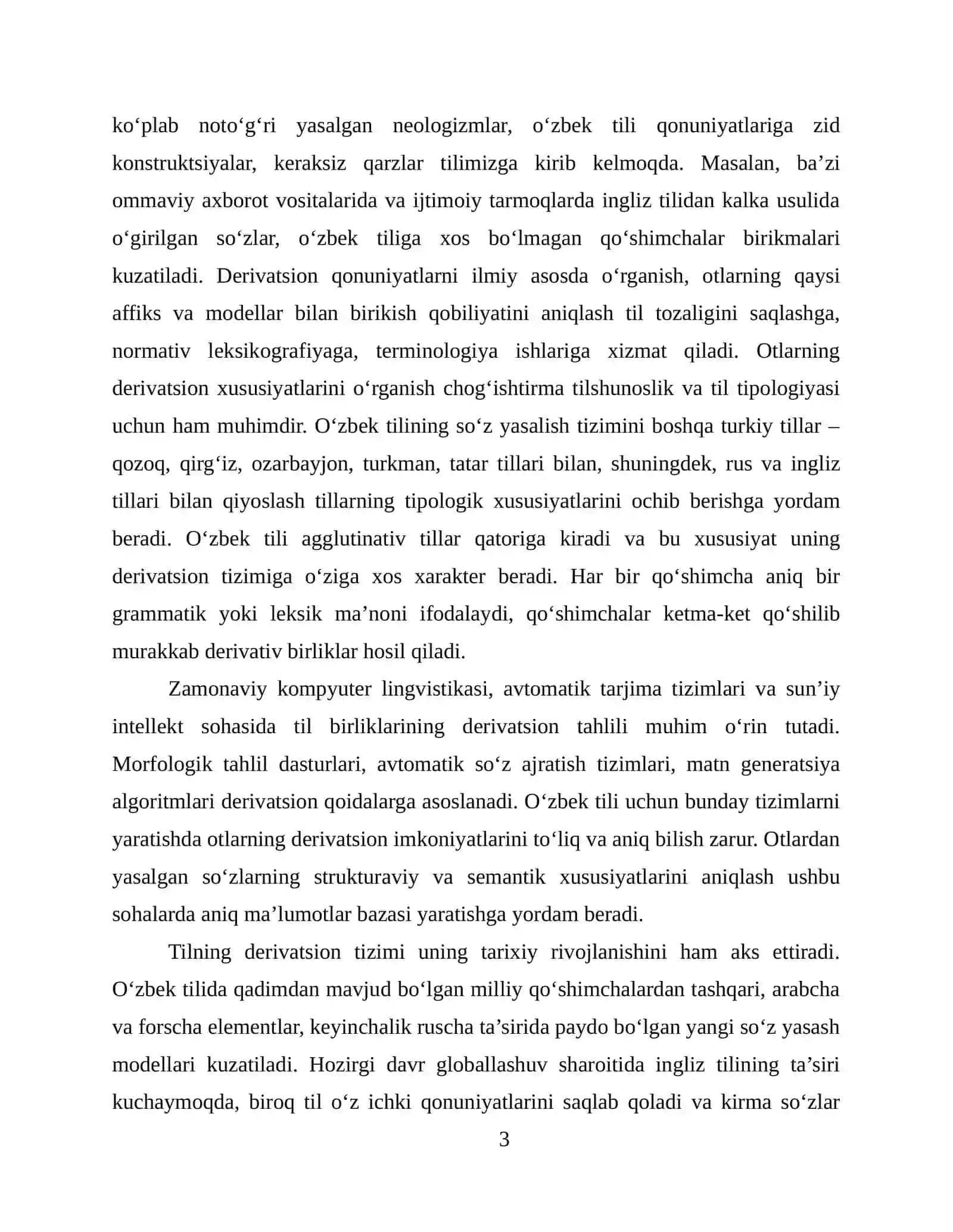 Otlarning derivatsion xususiyatlari 3