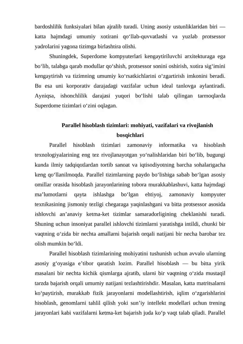 Umumiy xotirali parallel kompyuterlar, NR Superdome kompyuteri. 3