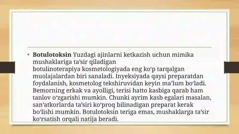 zamonaviy kosmetologiya mustaqil ish 3