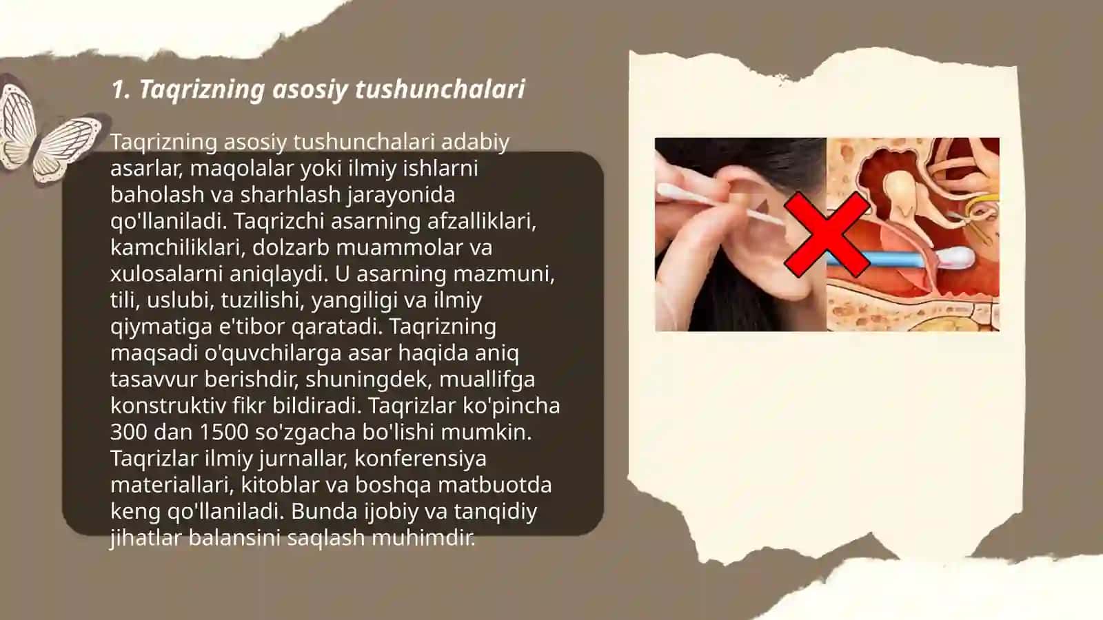 Taqrizning asosiy tushunchalari 3