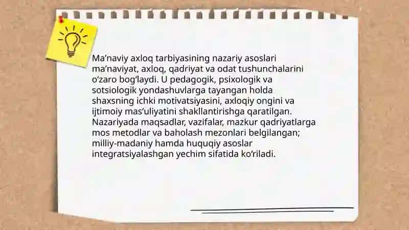 Maʼnaviy axloq tarbiyasi 3