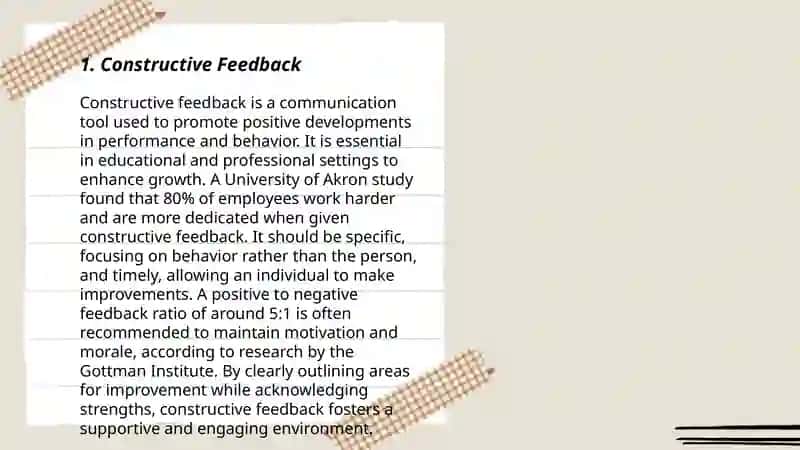 GIVING FEEDBACK 3