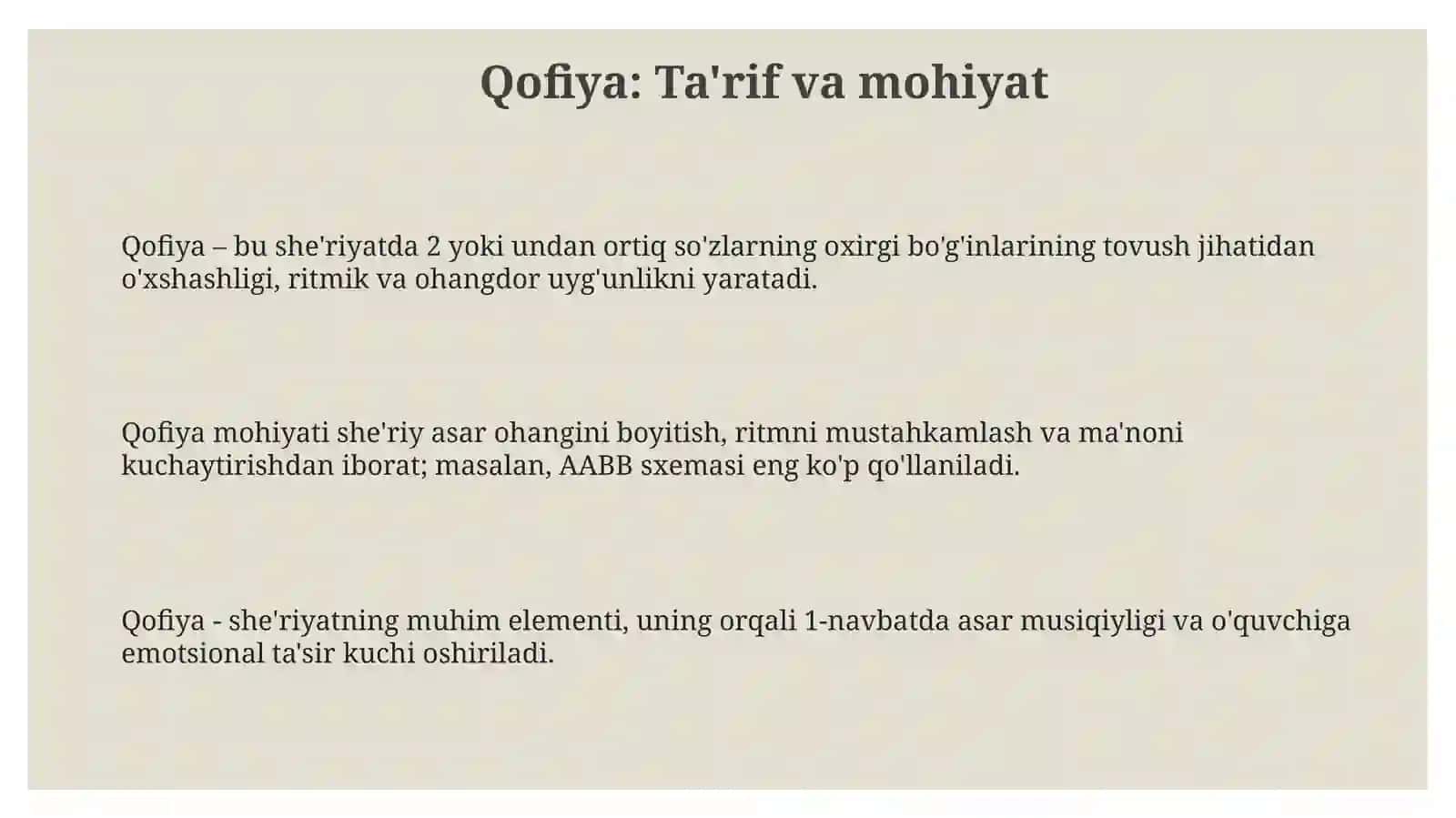 Qofiyavauningturlari 3
