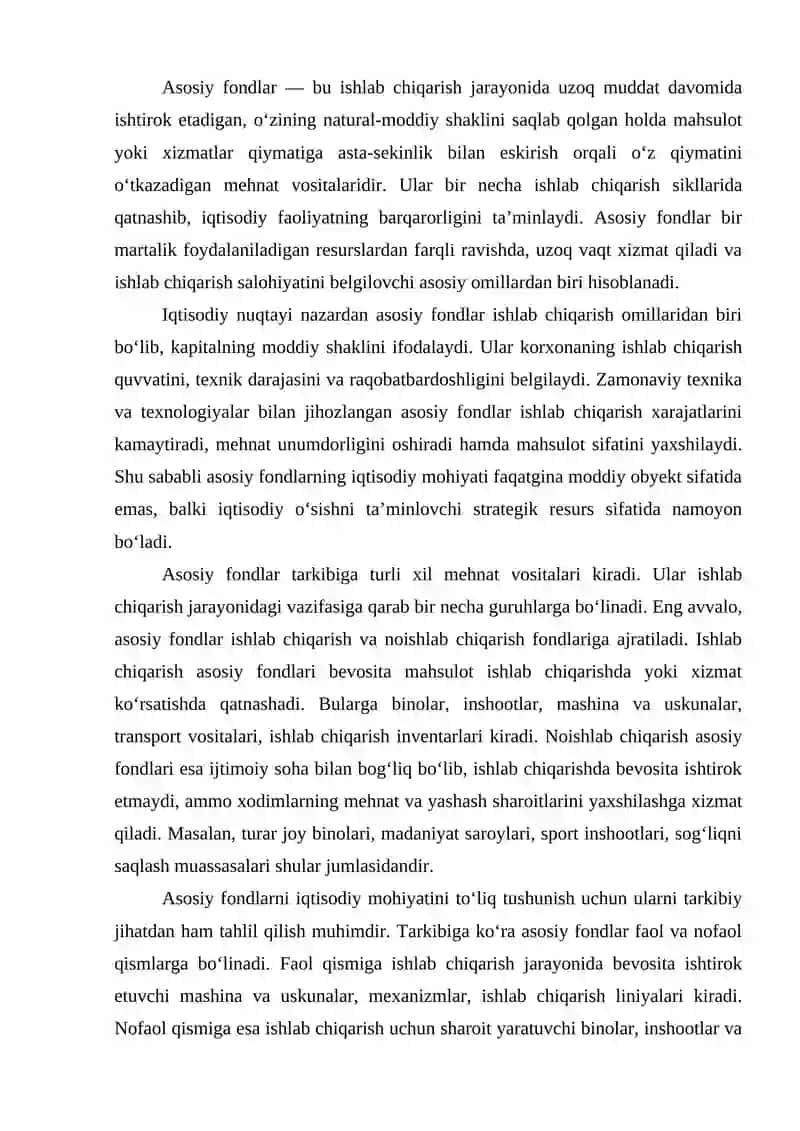 Asosiy fondlar statistikasi 3