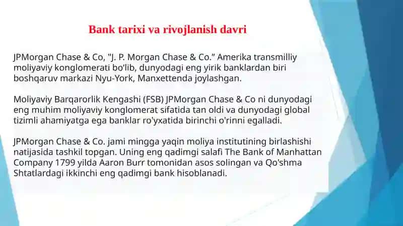 J.P.Morgan banki va uning faoliyati 3