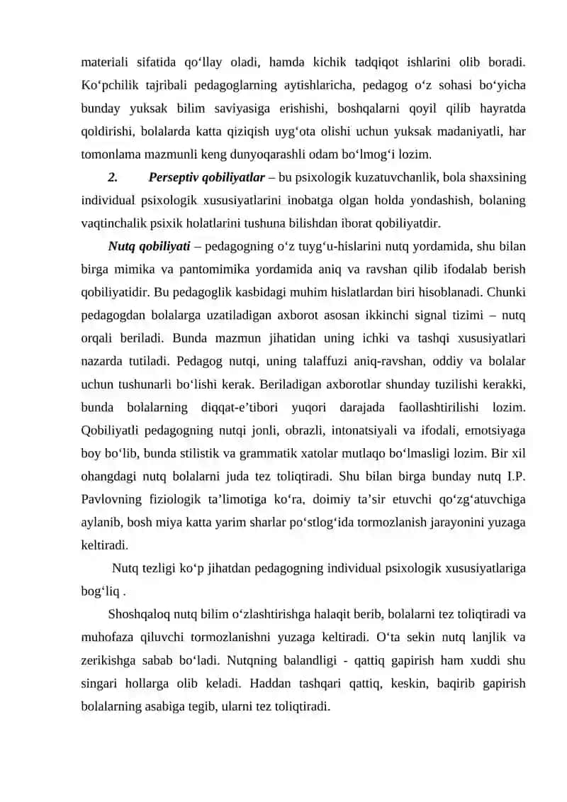 Pedagogik qobiliyatlar psixologiyasi 3