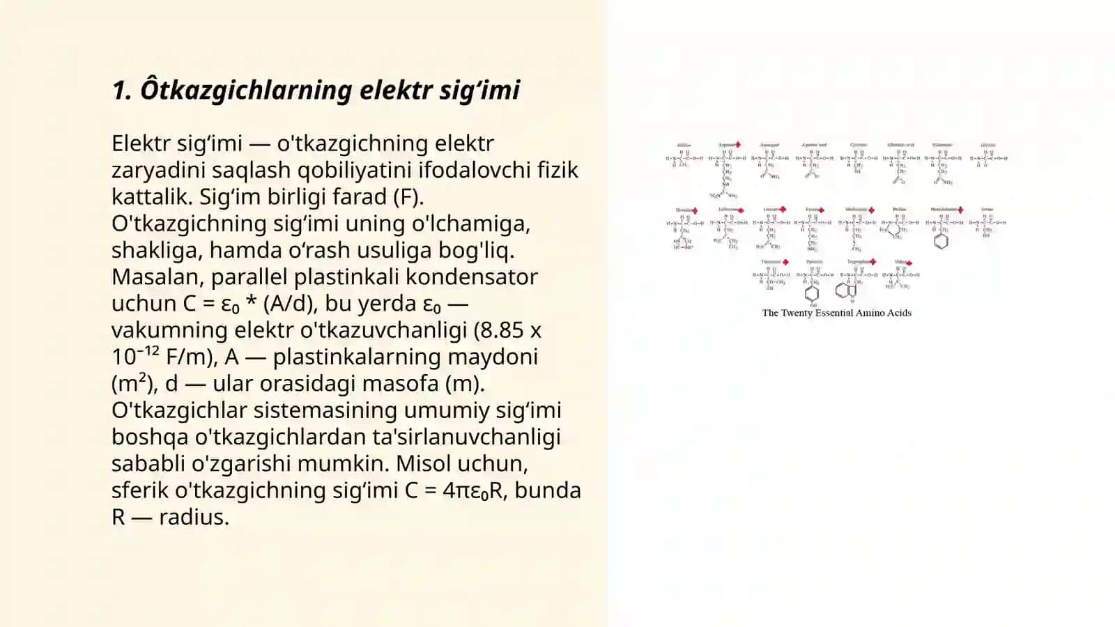 Ôtkazgichlarning elektr sig‘imi 3