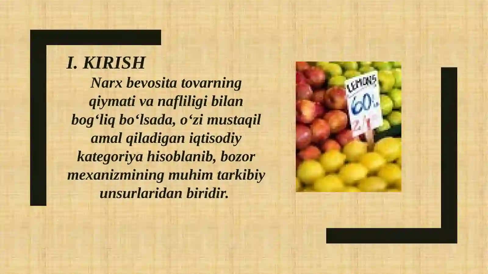 Narxning mohiyati va uning shakllanish xususiyatlari 3