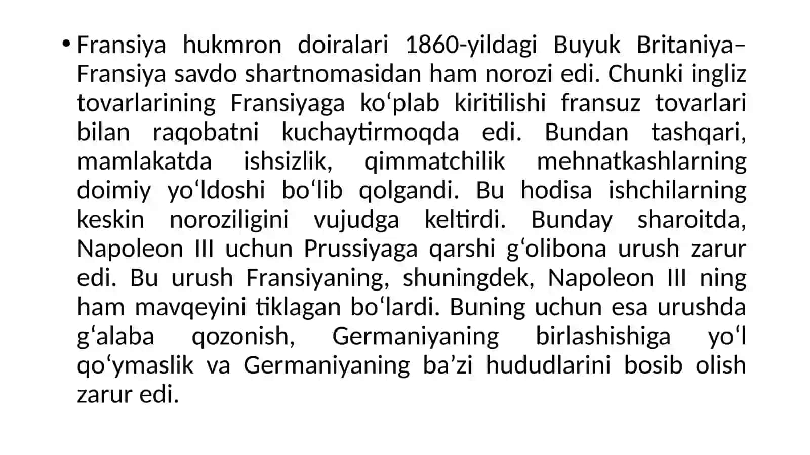 Fransiya—Prussiya urushi va uni yakunlari 3