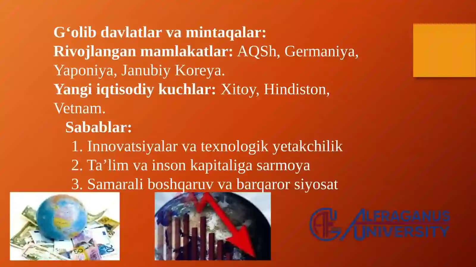“Global iqtisodiy rivojlanish” 3