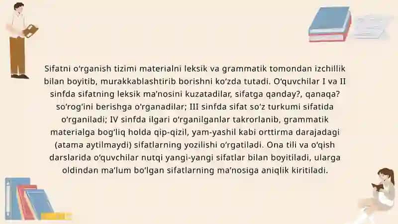 Sifat so'zi turkumi 3