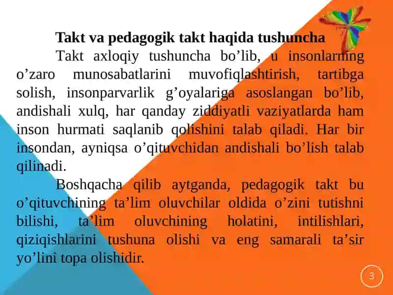 Pedagogik takt va pedagogik etika 3