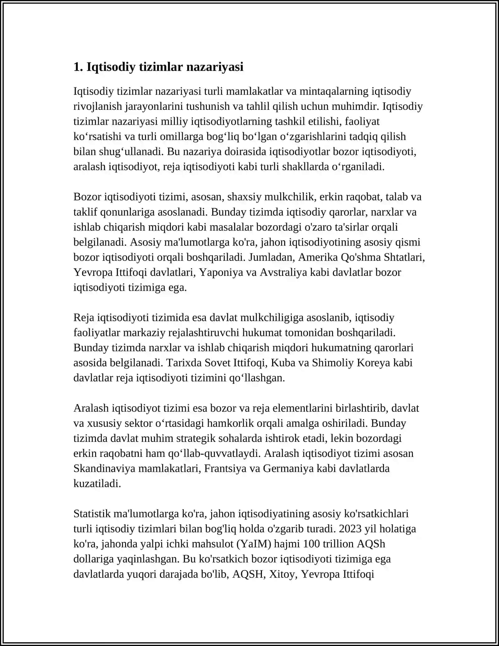 IQTISODIYOT NAZARIYASI 3