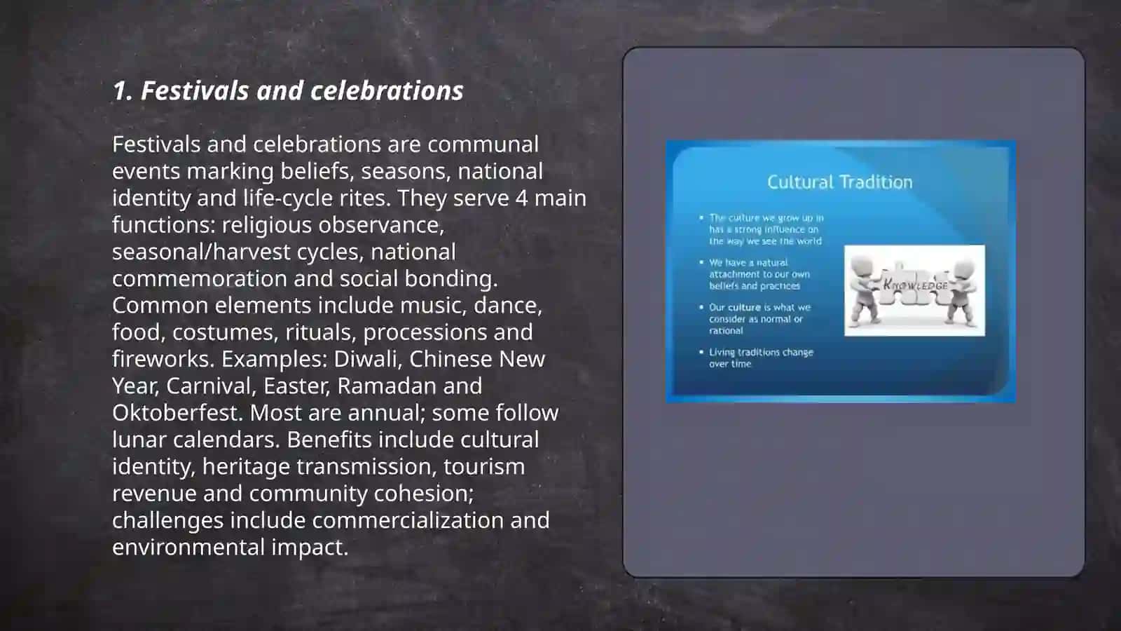 Cultures and traditions 3