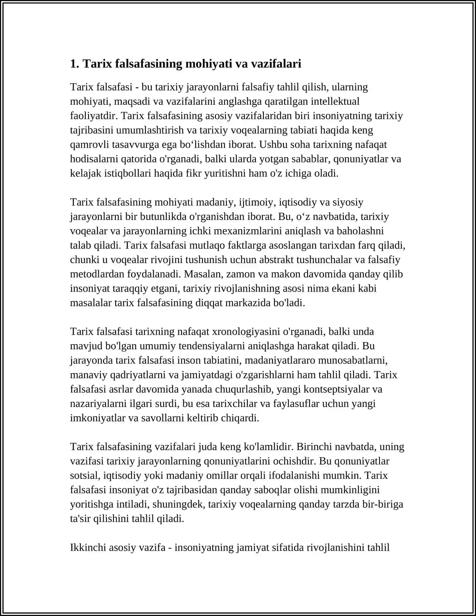 TARIX FALSAFASI 3