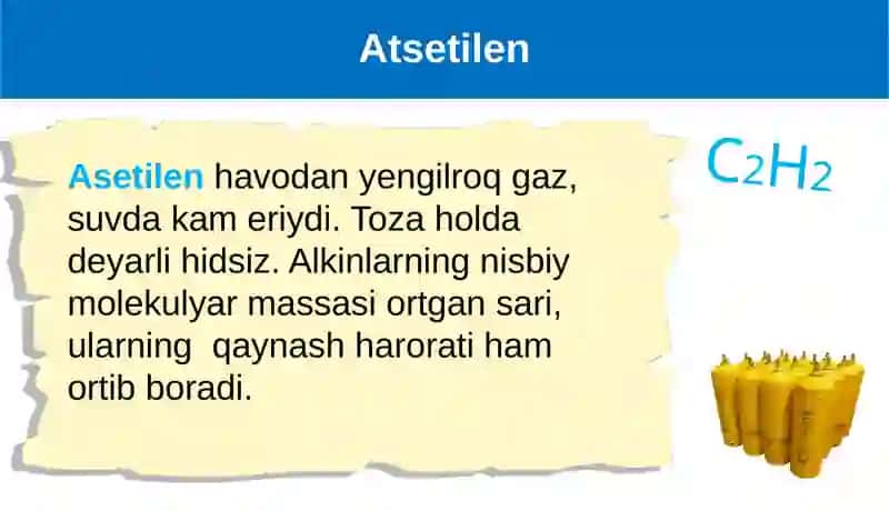 Asetilenning olinishi 3