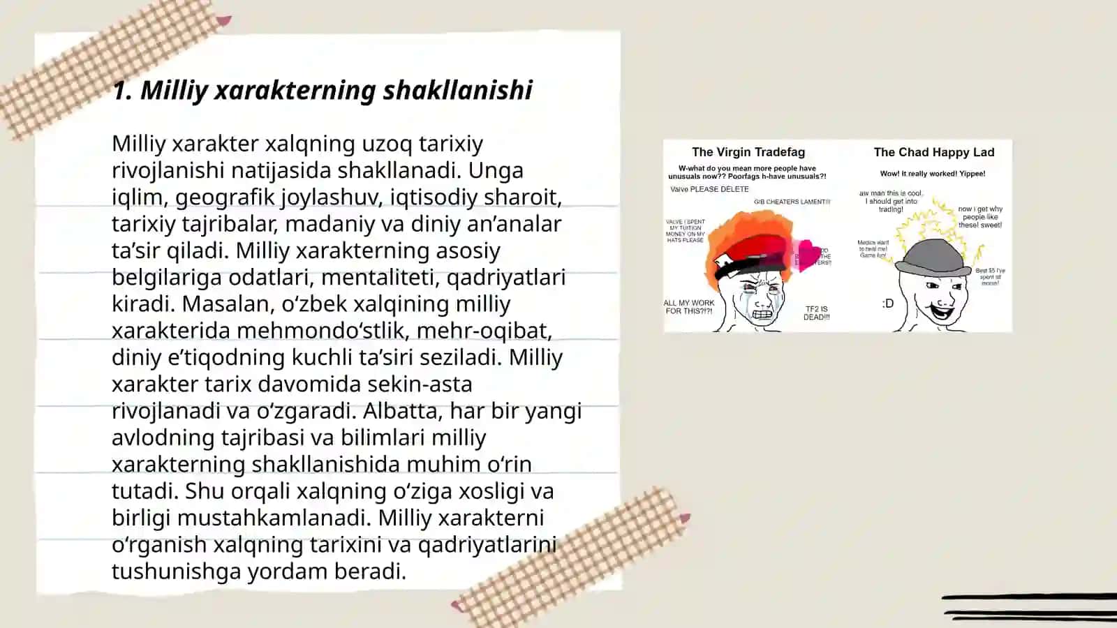 Milliy xarakter muammosi 3