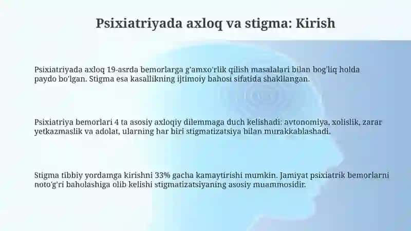 Psixiatriyada etika va stigma 3