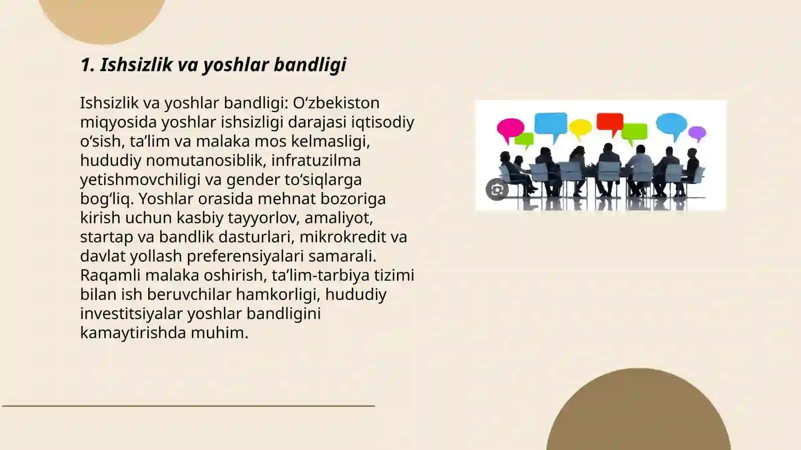 Ishsizlik va yoshlar bandligi 3