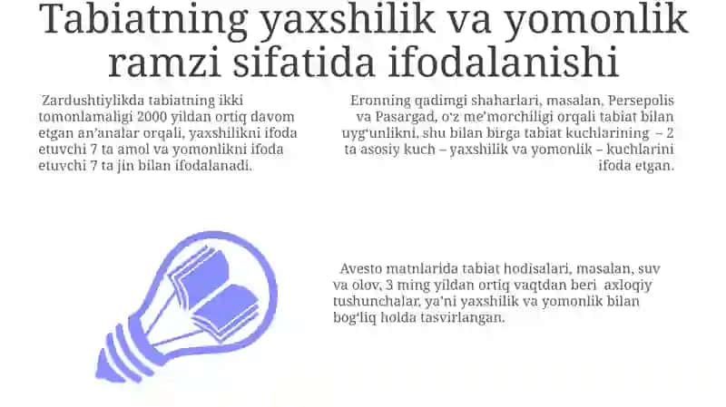 ZARDUSHTIYLIKDA TABIATNING ULUG`LANISHI 3