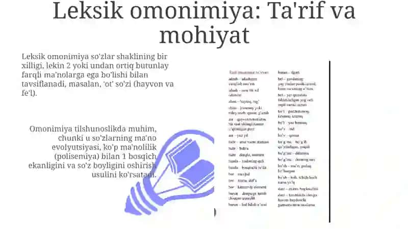 Leksik omonimiya va paronimiya 3