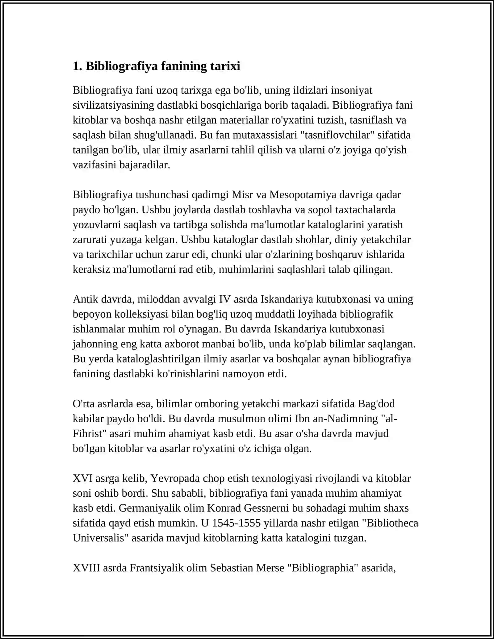 BIBLIOGRAFIYA FANINING MAZMUNI VA MOHIYATI 3