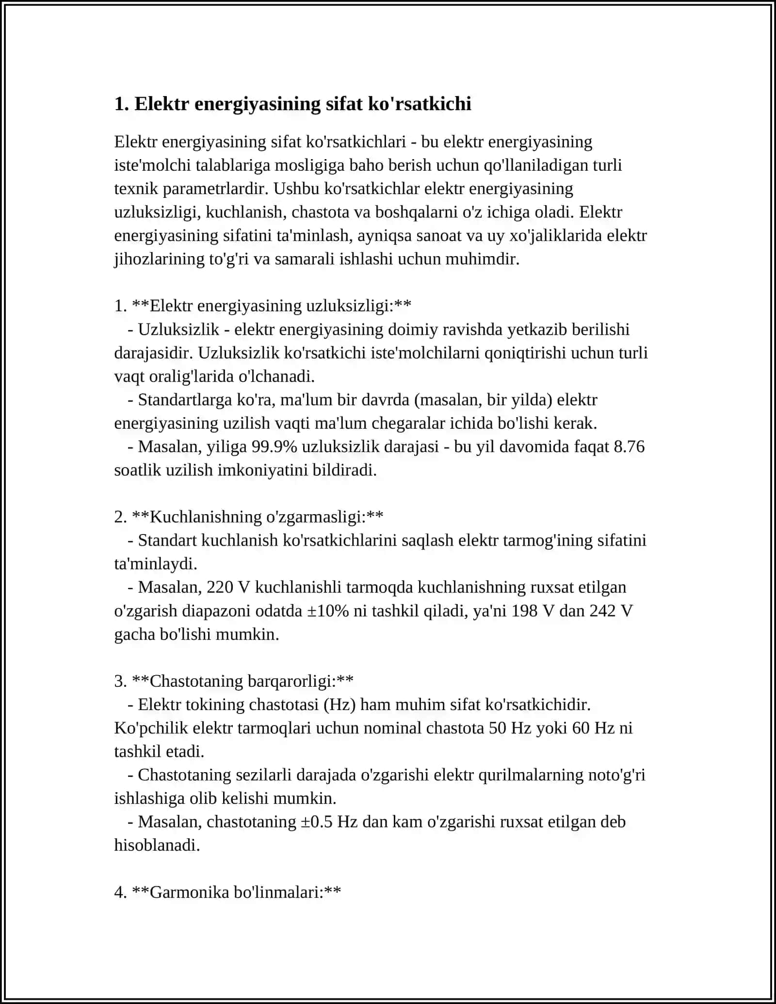 ELEKTR ENERGIYANING SIFATI 3