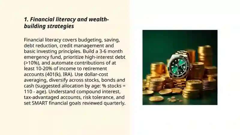 Financial Literacy and Wealth-building Strategies 3