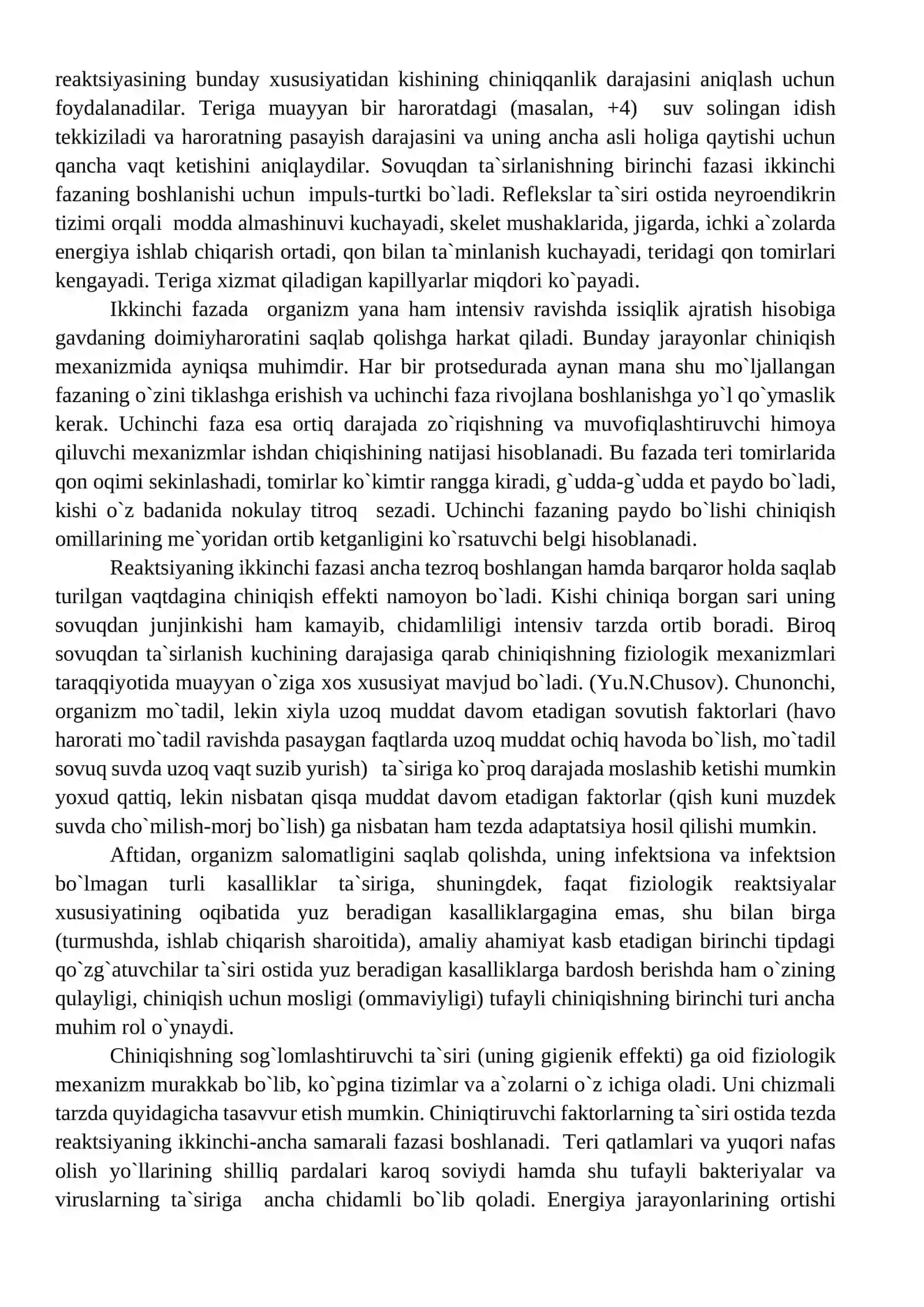 Organizmni Chiniqish usullari 3