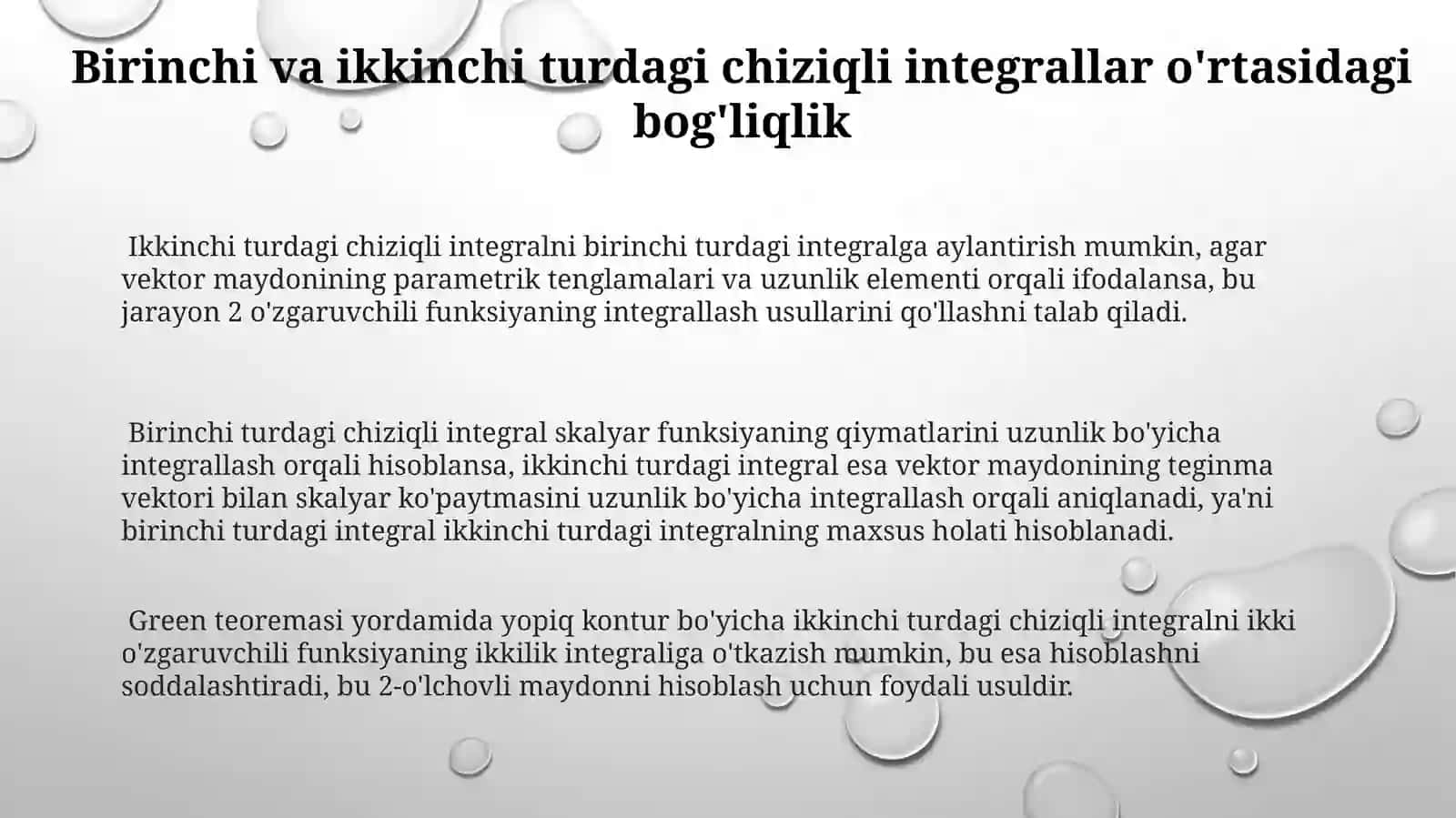 Egri chiziq integral 3