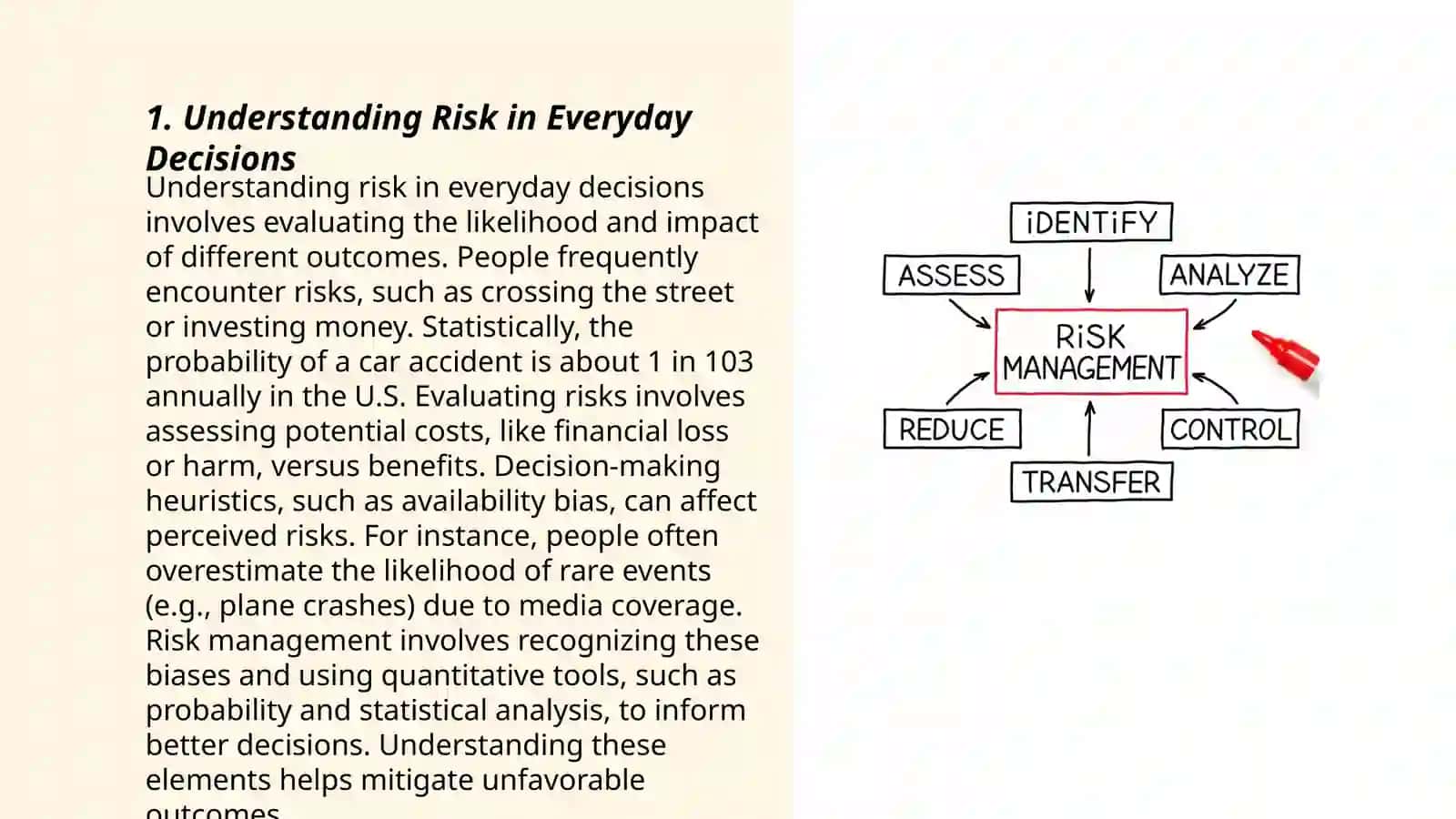 Importances of risk in our life 3