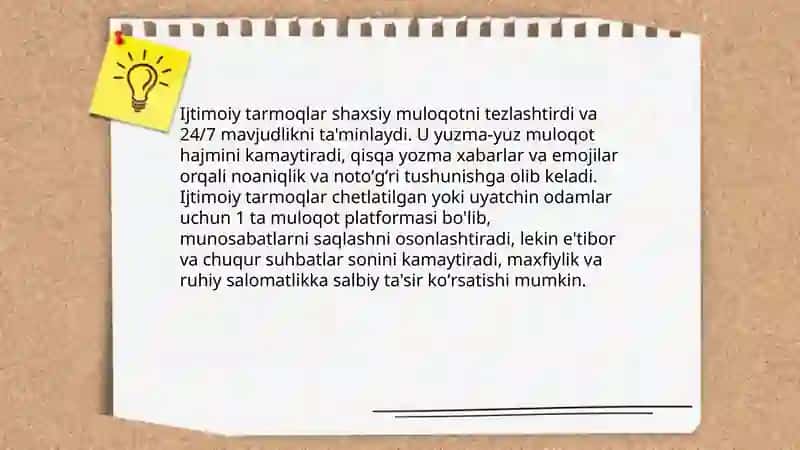 Ijtimoiy tarmoqlarning shaxsiy muloqotga ta'siri 3