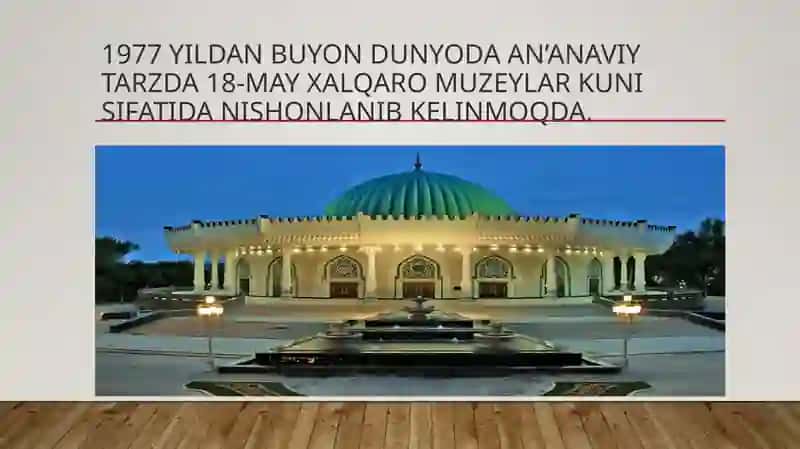 Mustaqil O'zbekiston davlat muzeyshunoslikning rivojlanishi 3