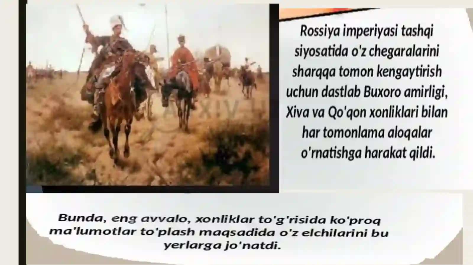 Rossiya imperiyasi tomonidan o’rta Osiyoni bosib olinishi 3