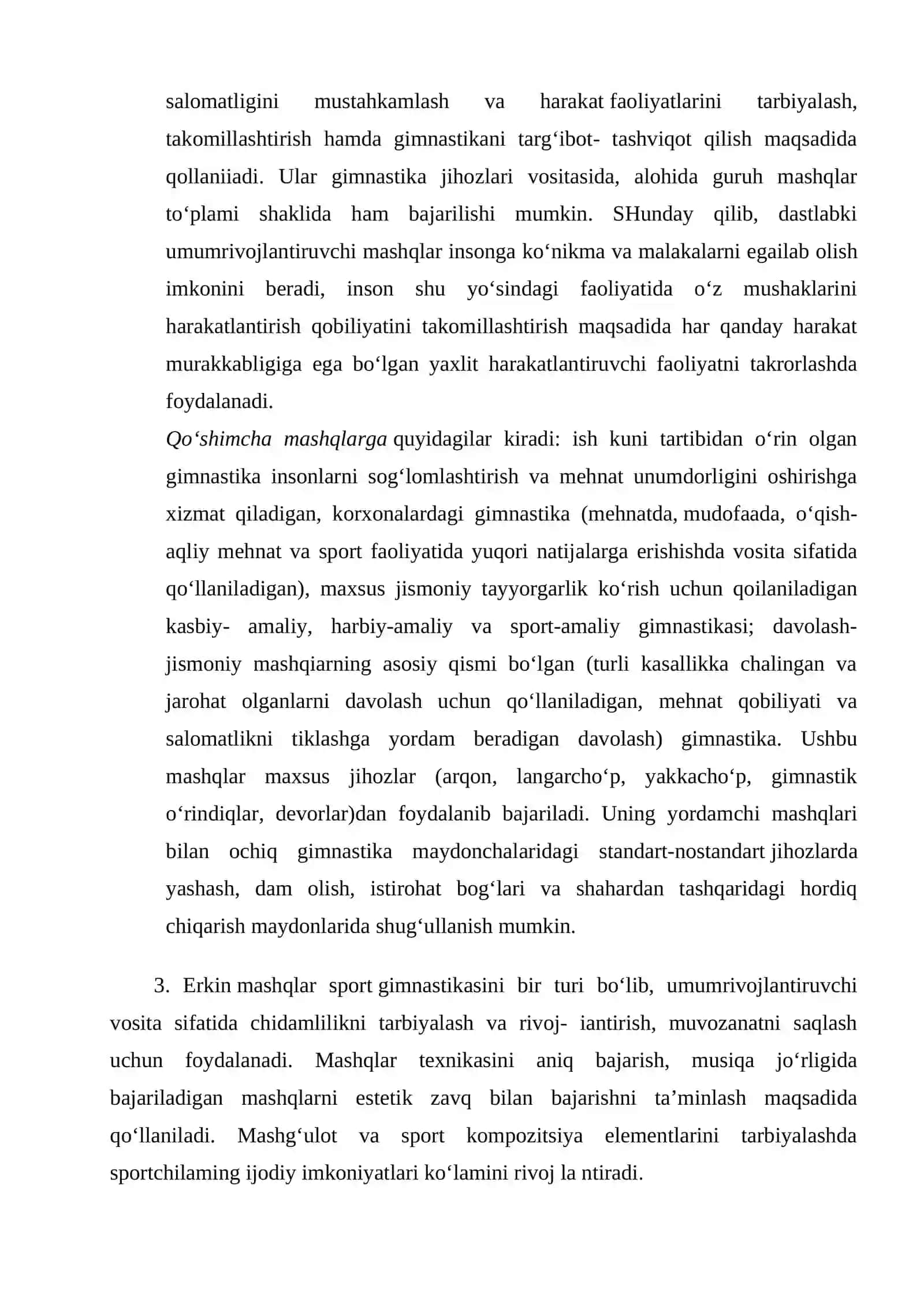Gimnastikada umumiy va maxsus tayyorgarlik mashqlari bo‘yicha mahoratini oshirish..docx 3